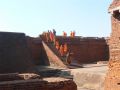 Thai monks at Nalanda University ruins (Small).JPG